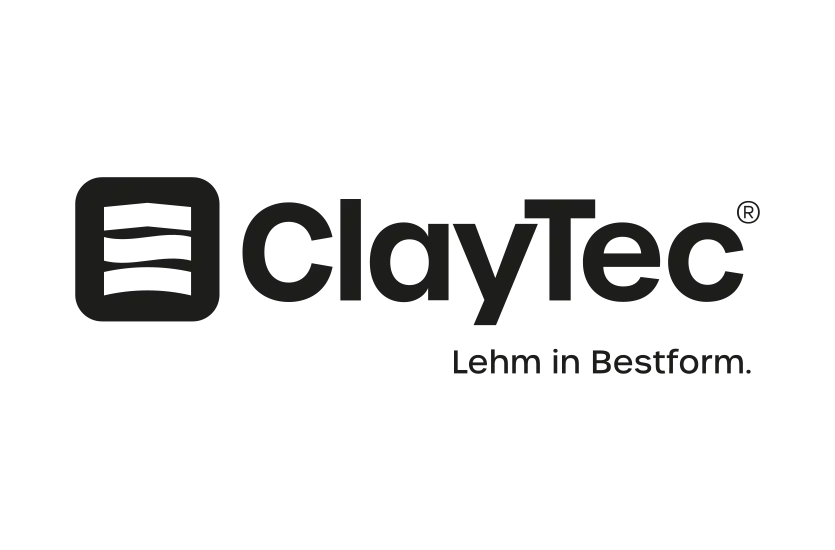 Logo von ClayTec – Partner für ökologisches Bauen mit Lehmbaustoffen